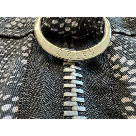 "TRIPP" VNT Y2k Mini Skirt Star Zipper SZ L Mean Girls 2000s Mall Whimsigoth - Picture 3 of 10